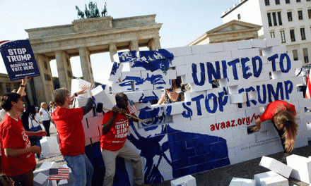 Repudian en Alemania muro de Trump