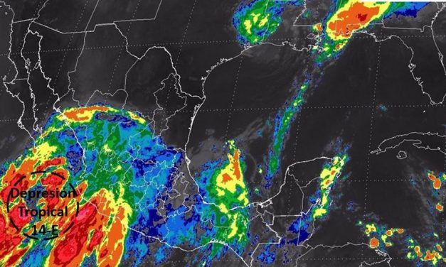 DepresiónTropical 14-E en el Océano #Pacífico y sus efectos en #México