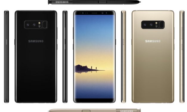 Samsung Galaxy Note 8, en sus primeros renders