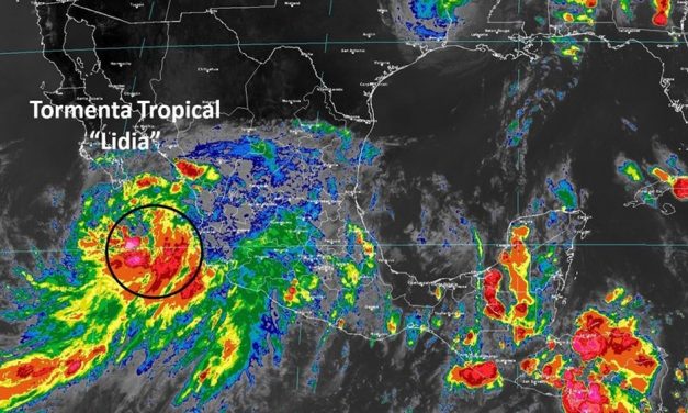 Tormenta tropical ‘Lidia’ en el Pacífico; hay alerta en varios estados