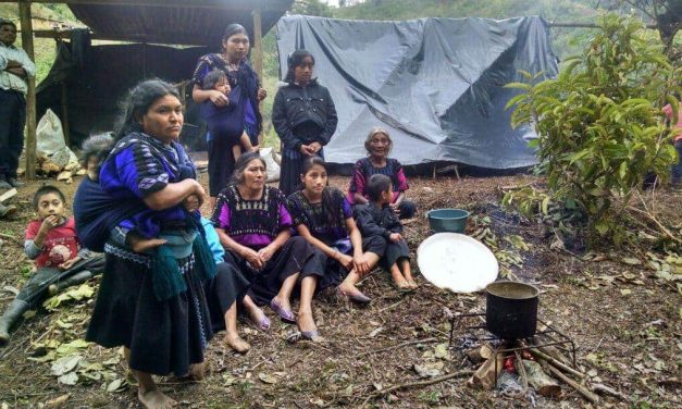 Viven en la intemperie por conflictos territoriales en Chiapas.