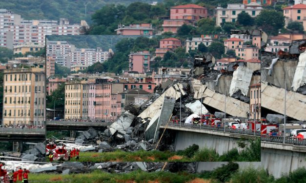 Se derrumba puente de una autopista en Génova