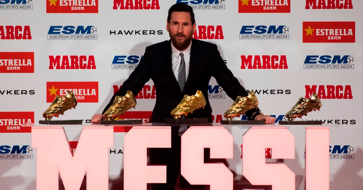 Messi Supera a CR7; su 5ª Bota de Oro