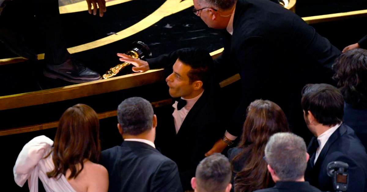 Oscar 2019: así fue el accidente de Rami Malek