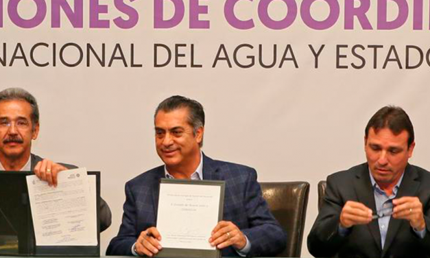 Entrega Federación uso de aguas a NL para Presa Libertad