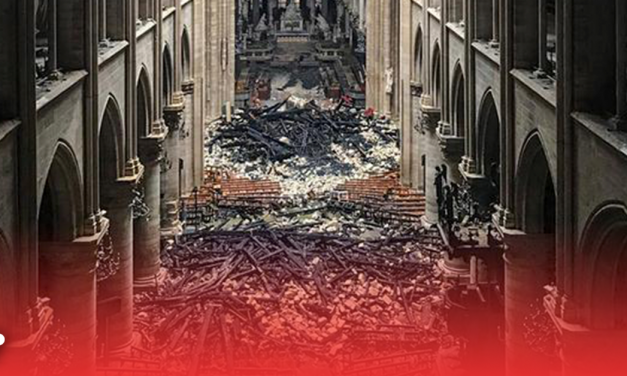 Así quedó Notre Dame por dentro