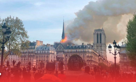 Se incendia la catedral de Notre Dame de París