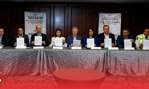 Firman alcaldes convenio de seguridad vial