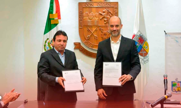 Firma San Pedro convenio con Agua y Drenaje