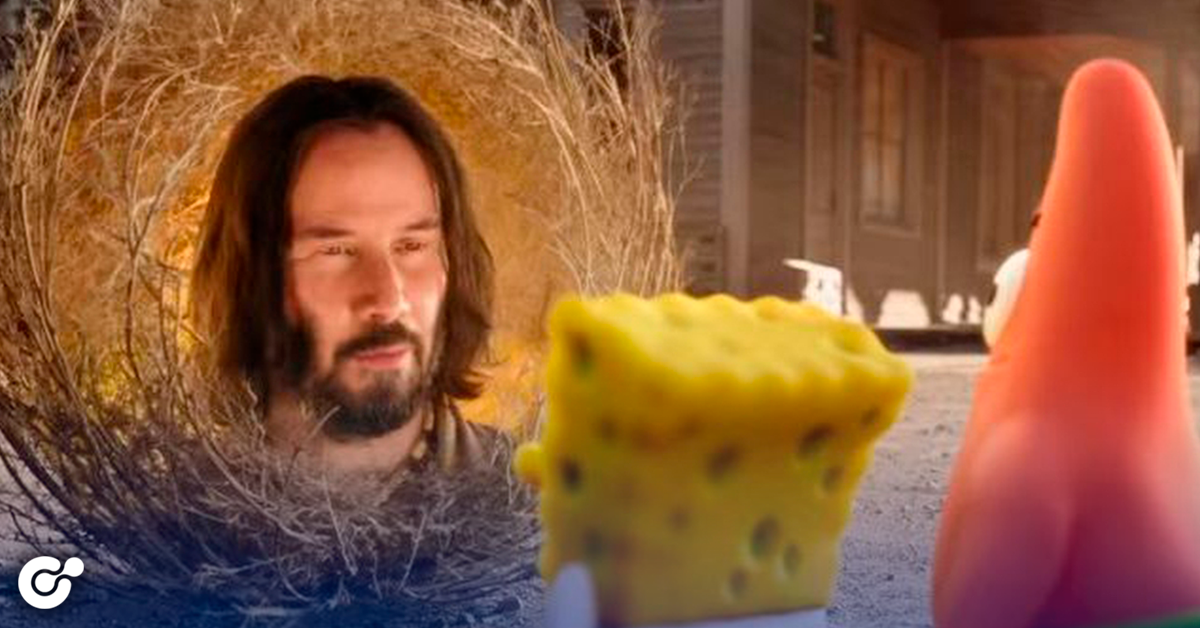 Keanu Reeves enciende internet tras aparecer en el tráiler de ‘Bob Esponja: Al rescate’