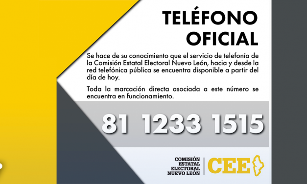 Ya puedes comunicarte al teléfono de CEENL