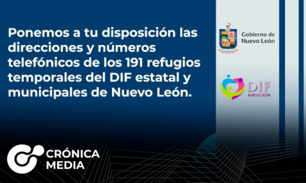 Ponen a disposición albergues y teléfonos de emergencia en Nuevo León tras la tormenta Hanna