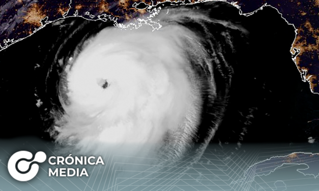 El huracán “Laura” se convirtió en categoría 3 y avanza por aguas del Golfo de México