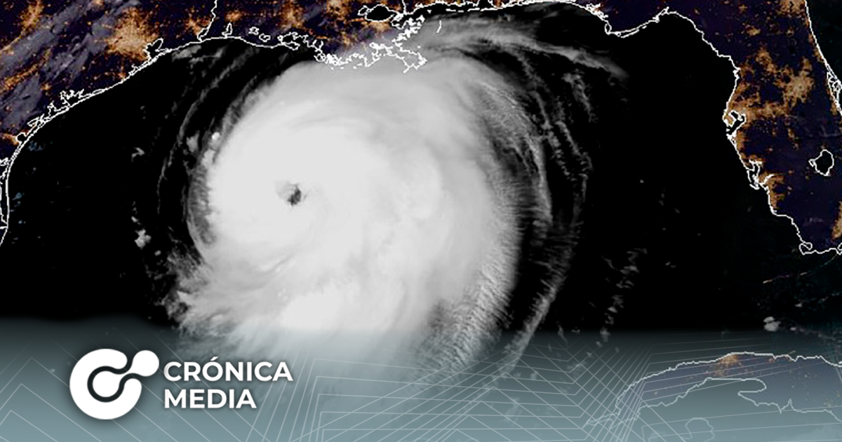 El huracán “Laura” se convirtió en categoría 3 y avanza por aguas del Golfo de México