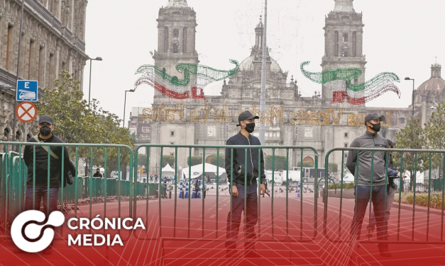 Cierran vías adyacentes al Zócalo en CDMX por Grito de Independencia