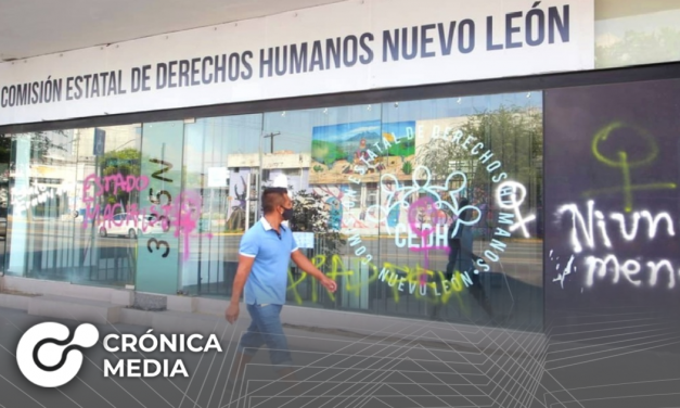CEDH dejará pintura en aerosol por unos días realizado por feministas
