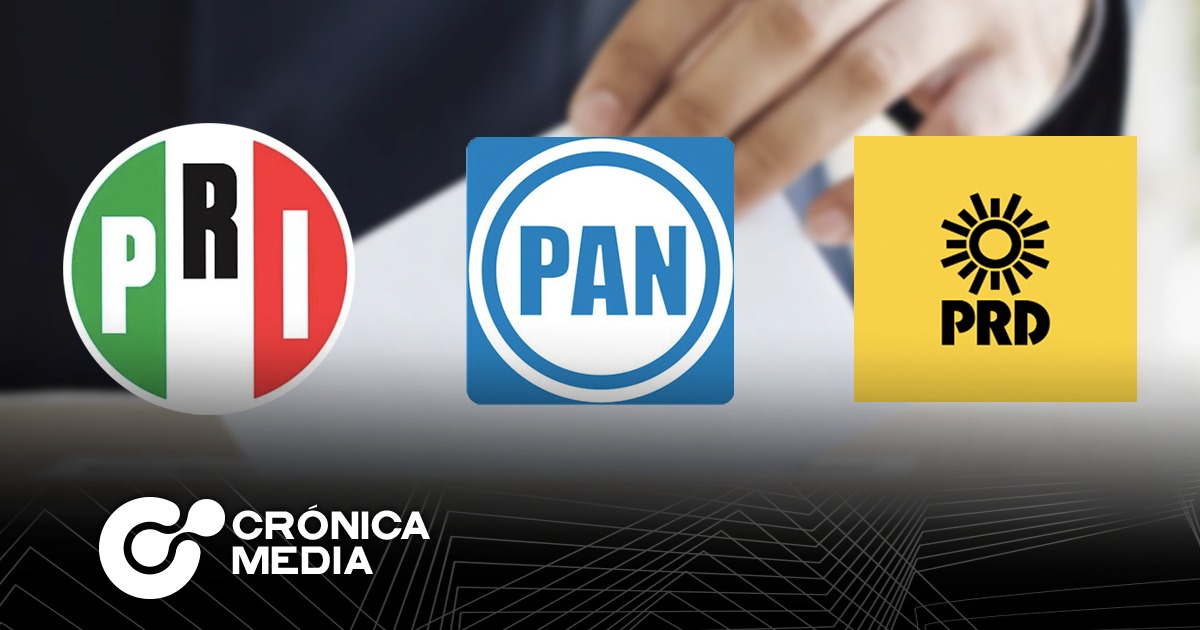 PRI, PAN y PRD forman alianza por distritos para diputados