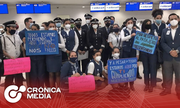 Trabajadores de Interjet están en huelga