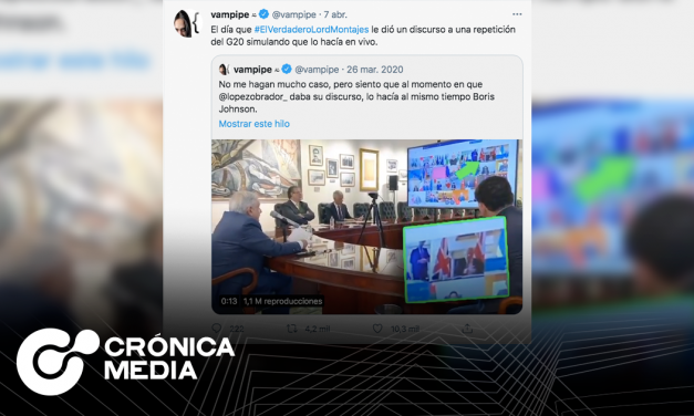 Vampipe viraliza a AMLO como “El verdadero Lord Montajes”