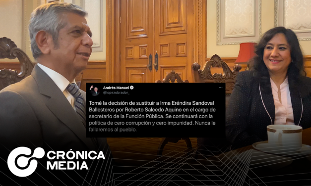 Andrés Manuel López Obrador anunció la salida de Irma Eréndira Sandoval de SFP