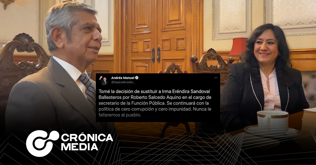 Andrés Manuel López Obrador anunció la salida de Irma Eréndira Sandoval de SFP